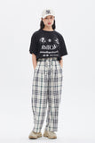 ROMANTIC CROWN(ロマンティック クラウン)  MONOCHROME SLOGAN TEE_BLACK