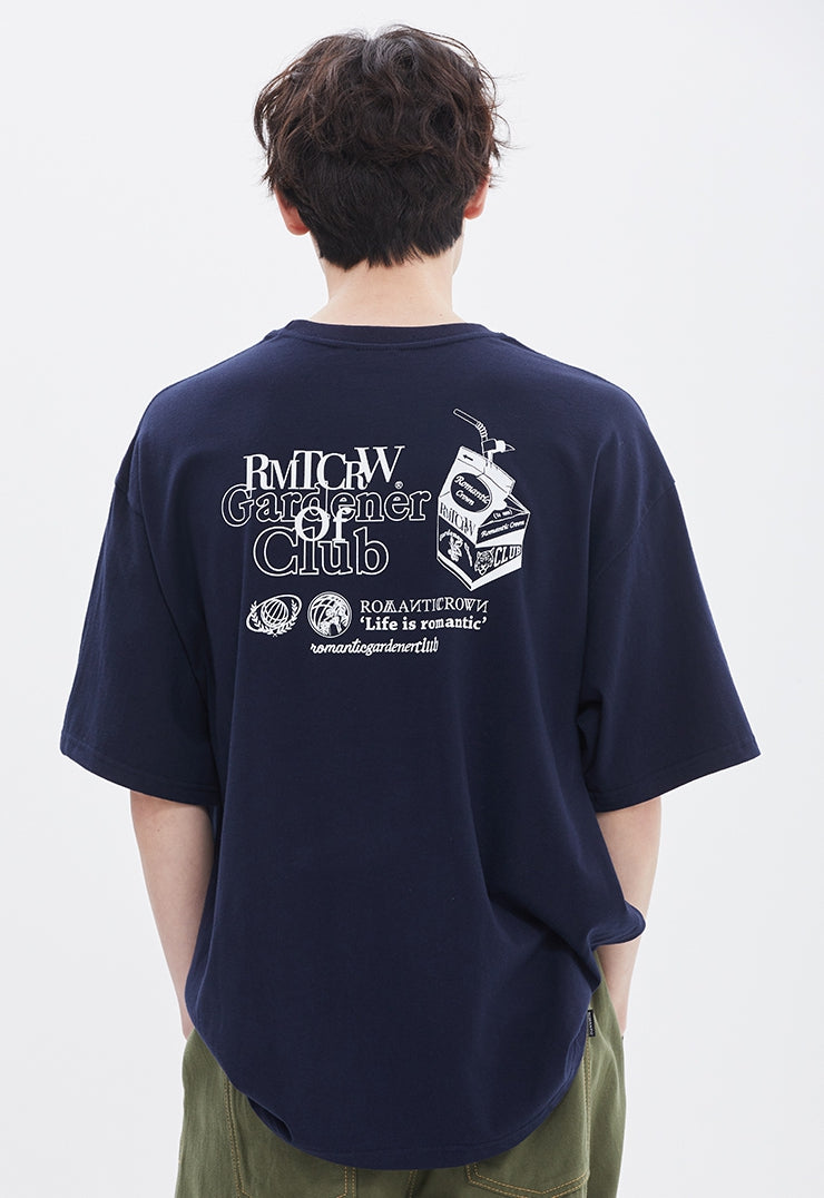 ROMANTIC CROWN(ロマンティック クラウン)  CARTON PACK TEE_NAVY