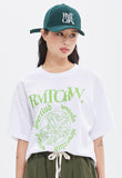 ROMANTIC CROWN(ロマンティック クラウン) ROUND FLOWER TEE_WHITE