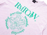 ROMANTIC CROWN(ロマンティック クラウン)  ROUND FLOWER TEE_MELANGE LIGHT PURPLE