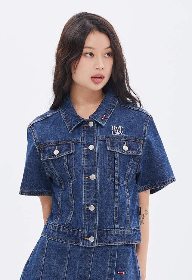 ROMANTIC CROWN(ロマンティック クラウン) WOMANS DENIM JACKET_BLUE