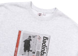 ベドインベド(BADINBAD) GALLERY LOGO SWEATSHIRT_LIGHT GREY