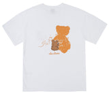 AQO_studiospace(アコスタジオスペース)  AQO BEAR PAINTING T-SHIRTS WHITE