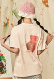 AQO_studiospace(アコスタジオスペース)  AQO BEAR PAINTING T-SHIRTS BABY PINK