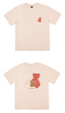 AQO_studiospace(アコスタジオスペース)  AQO BEAR PAINTING T-SHIRTS BABY PINK