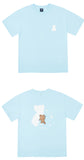 AQO_studiospace(アコスタジオスペース)  AQO BEAR PAINTING T-SHIRTS SKY