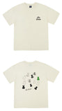 AQO_studiospace(アコスタジオスペース) AQO BEAR DRAWING T-SHIRTS IVORY