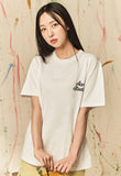 AQO_studiospace(アコスタジオスペース)  AQO BEAR DRAWING T-SHIRTS WHITE