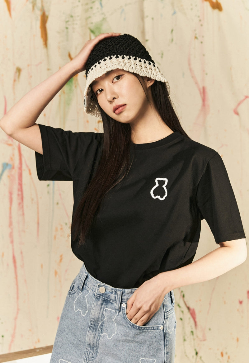 AQO_studiospace(アコスタジオスペース)  AQO BEAR STANDARD T-SHIRTS BLACK