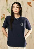 AQO_studiospace(アコスタジオスペース)  AQO BEAR STANDARD T-SHIRTS NAVY