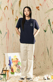 AQO_studiospace(アコスタジオスペース)  AQO BEAR STANDARD T-SHIRTS NAVY