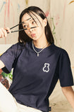 AQO_studiospace(アコスタジオスペース)  AQO BEAR STANDARD T-SHIRTS NAVY