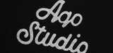 AQO_studiospace(アコスタジオスペース)  AQO A-LOGO GLITER CROP TEE BLACK