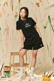 AQO_studiospace(アコスタジオスペース) ] AQO BEAR WAFFLE SHORTS BLACK