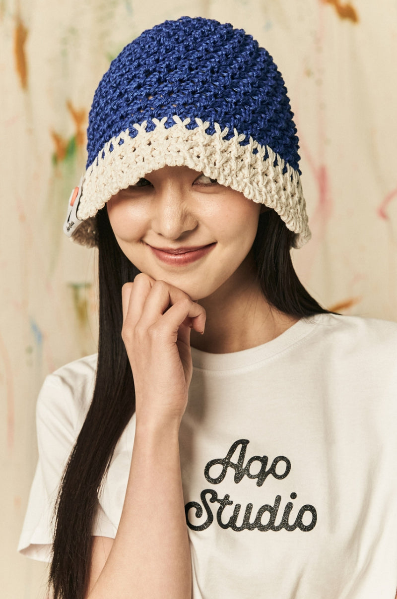 AQO_studiospace(アコスタジオスペース) AQO SUMMER BUCKET HAT BLUE