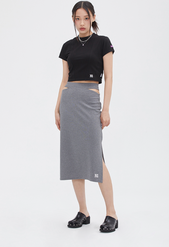 TARGETTO(ターゲット) INCISION SLIM TEE SHIRT_BLACK