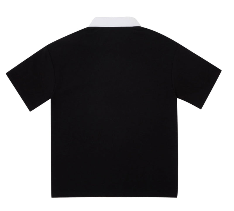 AQO_studiospace(アコスタジオスペース)  AQO BEAR POLO T SHIRTS BLACK