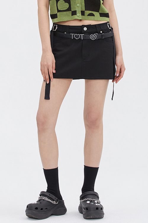 TARGETTO(ターゲット) LOW RISE MINI SKIRT_BLACK