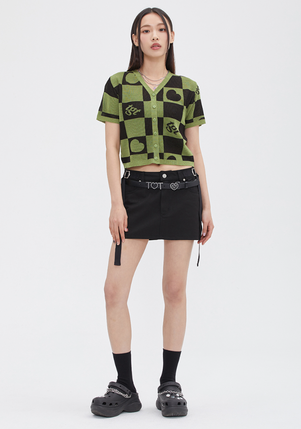 TARGETTO(ターゲット) LOW RISE MINI SKIRT_BLACK