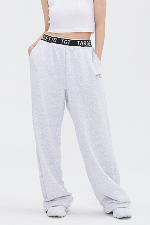 TARGETTO(ターゲット) JACQUARD RIB SWEAT PANTS_LIGHT GREY