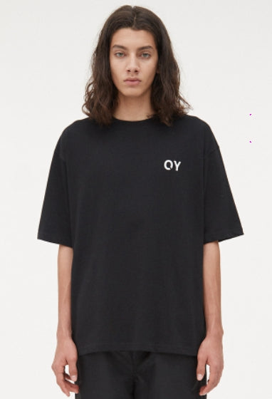 オーワイ(OY)  CUBE FLOWER LOGO T-BLACK