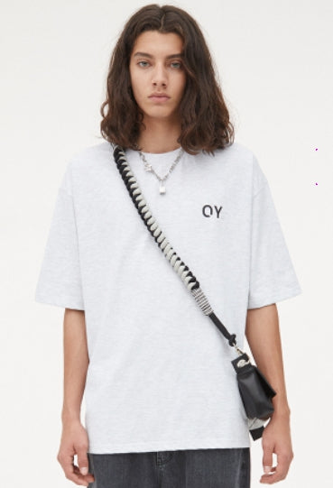 オーワイ(OY) CUBE FLOWER LOGO T-GREY