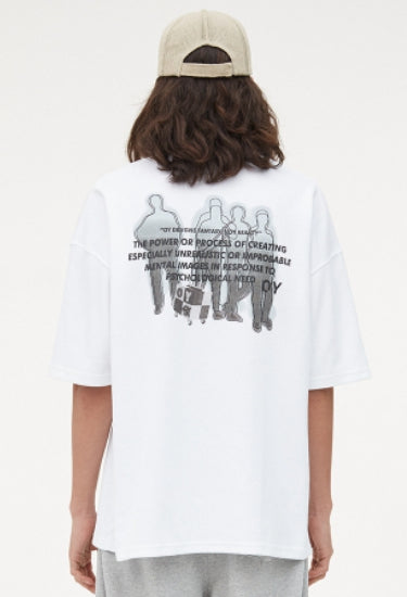 OY Tシャツ ホワイト OY tシャツ 「OY/オーワイ」 COVER STITCH LOGO T/カバー