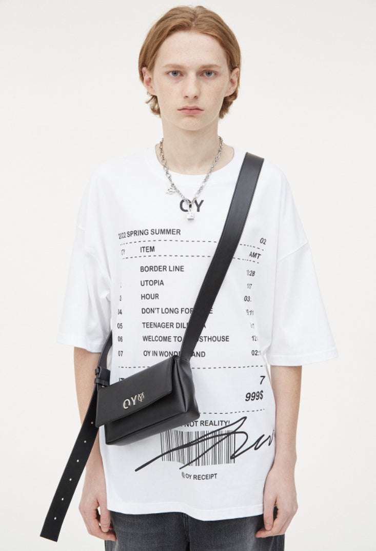 オーワイ(OY) VEGAN LEATHER MINI BAG-BLACK