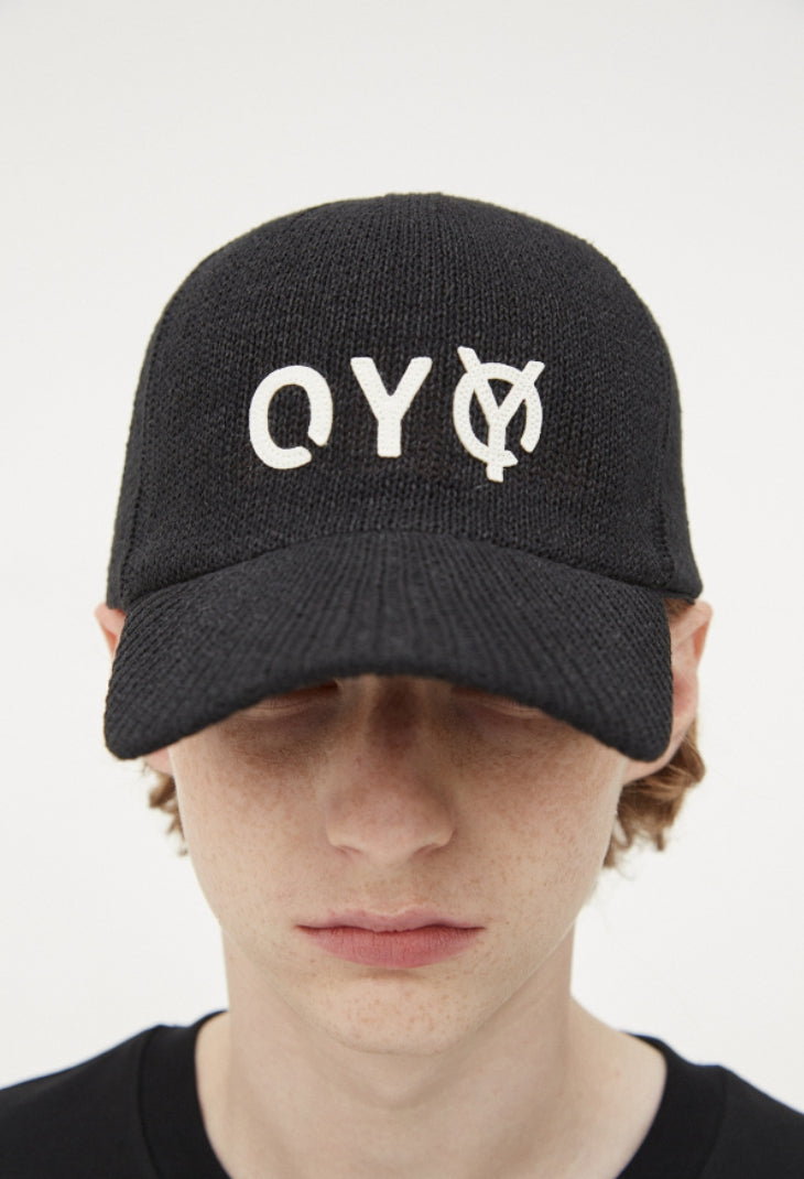 オーワイ(OY) KNIT LOGO CAP-BLACK