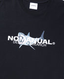 NOMANUAL(ノーマニュアル) SHARK T-SHIRT - BLACK