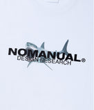 NOMANUAL(ノーマニュアル) SHARK T-SHIRT - WHITE