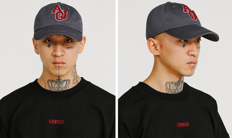 アジョバイアジョ(AJOBYAJO) Boucle Applique Logo Cap [Charcoal]