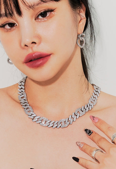 BLACKPURPLE (ブラックパープル) BLACKLABEL Gillian chain necklace