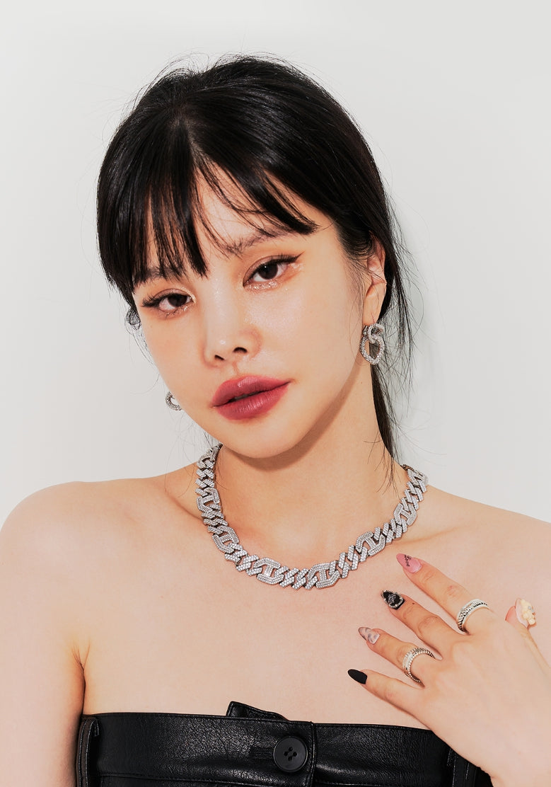 BLACKPURPLE (ブラックパープル) BLACKLABEL Gillian chain necklace