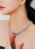 BLACKPURPLE (ブラックパープル) BLACKLABEL Gillian chain necklace