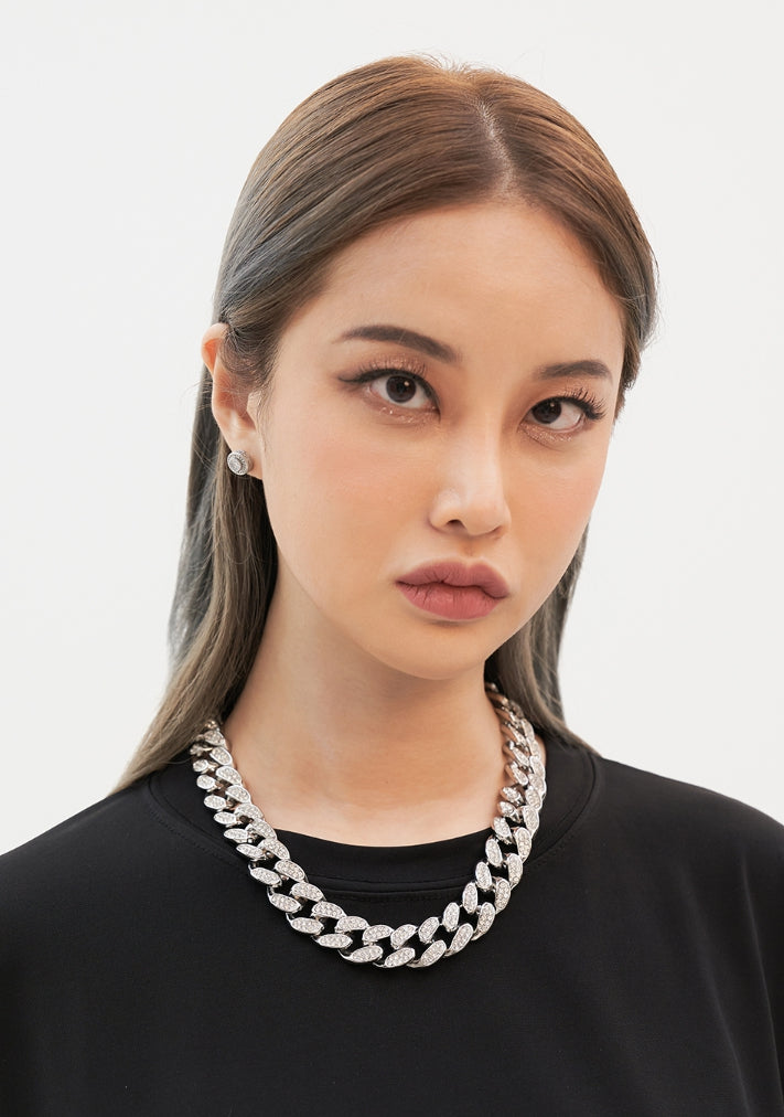 BLACKPURPLE (ブラックパープル) Fairy Eye Point Earrings-Silver