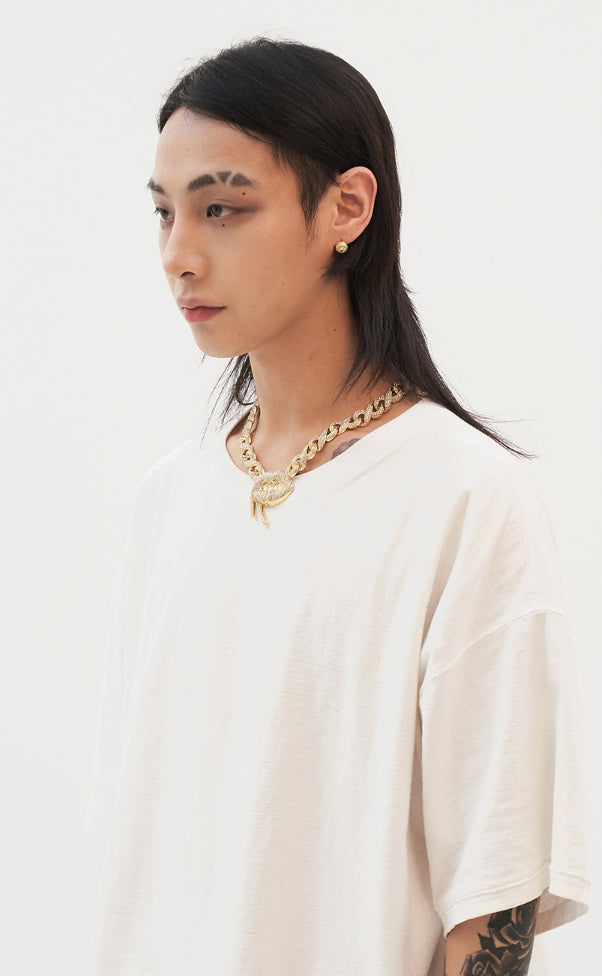 BLACKPURPLE (ブラックパープル) Fairy Eye Point Earrings-gold