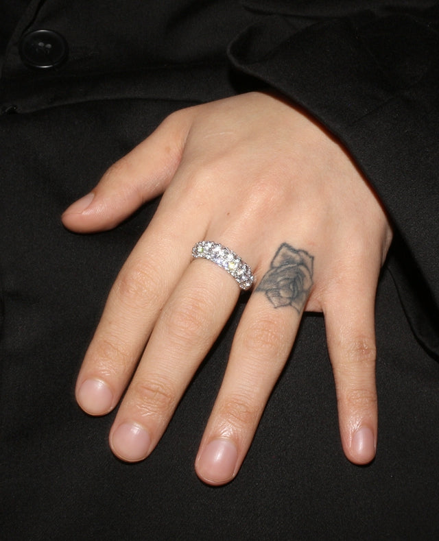 BLACKPURPLE (ブラックパープル) milenie 3-line setting ring