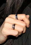 BLACKPURPLE (ブラックパープル) black stone ring