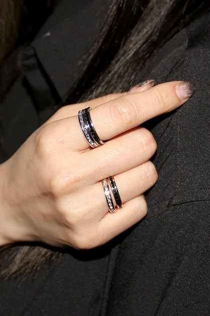 BLACKPURPLE (ブラックパープル) black stone ring