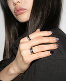 BLACKPURPLE (ブラックパープル) black stone ring
