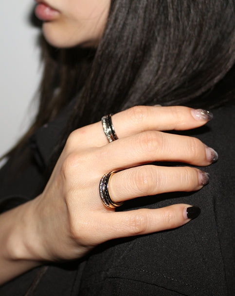 BLACKPURPLE (ブラックパープル) silver stone ring