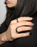 BLACKPURPLE (ブラックパープル) silver stone ring