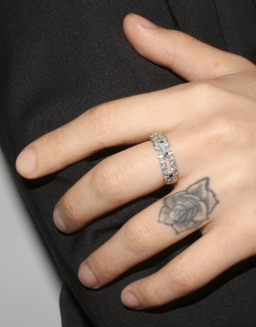 BLACKPURPLE (ブラックパープル) 	Connect cubic ring