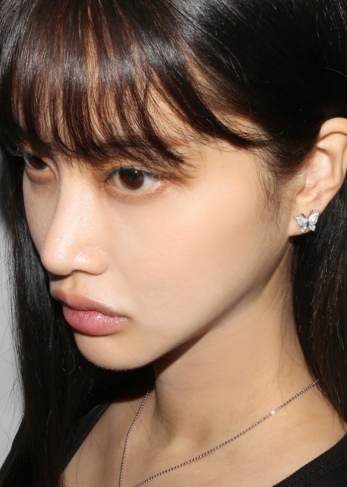 BLACKPURPLE (ブラックパープル) Delight butterfly Earrings