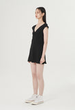 curetty (キュリティー) C V-NECK BASIC DRESS_BLACK