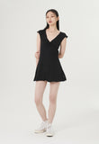 curetty (キュリティー) C V-NECK BASIC DRESS_BLACK