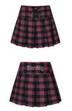 curetty (キュリティー) C CORSET CHECKED PLEATS SKIRT_PURPLE