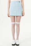 curetty (キュリティー) C LOGO TWEED MINI SKIRT_SKY BLUE