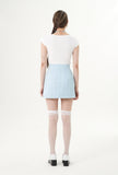 curetty (キュリティー) C LOGO TWEED MINI SKIRT_SKY BLUE